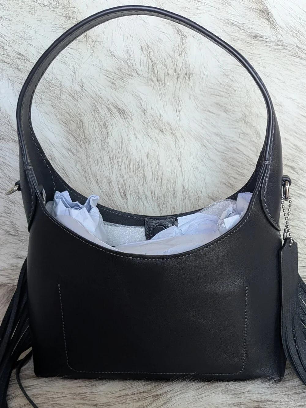 Coach Brooklyn Fringe Shoulder Bag 23 - Picture 5 of 11